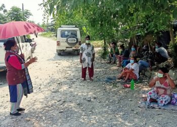 इटहरीमा एउटै टाेलका २५ जना बिरामी