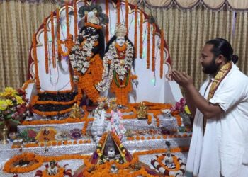 चतरामा राधास्वेस्वरको प्राणप्रतिष्ठा