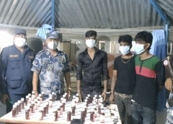 लागुऔषध सहित चारजना प्रहरीको नियन्त्रणमा