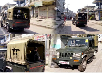 सुनसरीमा नेपाली सेनाको मोवाइल गस्ती परिचालन