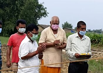 बर्जुमा नागरिक नाटय कला केन्द्रको भवन शिलान्यास