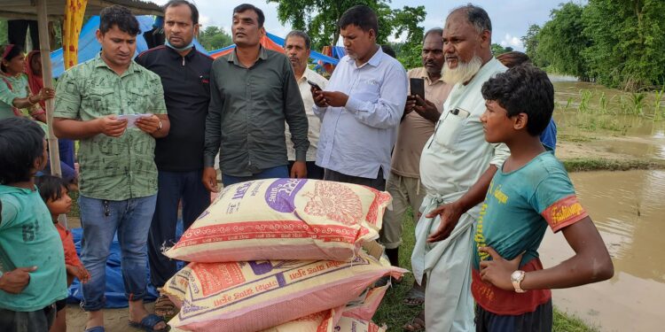 इसराईलद्धारा भोक्राहाका २० परिवारलाई राहत वितरण