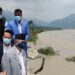 श्रीलंका टापुमा सप्तकोसी नदिले गरेको कटानबाट प्रभावित क्षेत्रको गृहमन्त्री खाँणद्वारा अनुगमन