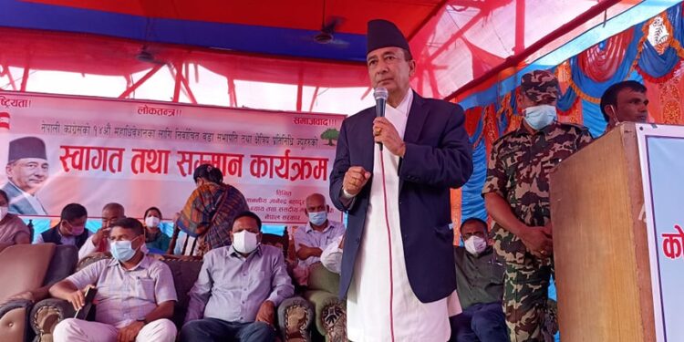 नेपाली कांग्रेसलाई देशकै शक्तिशाली पार्टी बनाउन आवश्यक छ : मन्त्री कार्की