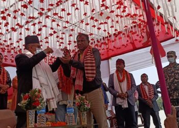 सुनसरी–४ मा नवनिर्वाचित पदाधिकारीहरुलाई संचारमन्त्रीद्वारा सम्मान