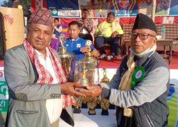 चतरामा फुटवल प्रतियोगिता सुरु :  उद्घाटन खेलमा सप्तकोसी फुटवल बिजयी