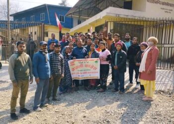 वराहक्षेत्र वडा नं १ को गाउँ-गाउँमा नेपाली कांग्रेस