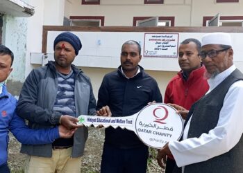 बविया स्वास्थ्य चौकीलाई शौचालय सहित खानेपानी हस्तान्तरण