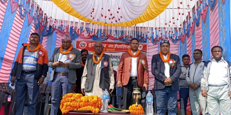 हरिनगरमा प्रदेश १ स्तरीय एथलेटिक्स प्रतियोगिता सुरु