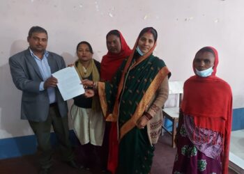 महिला वडासदस्यहरुले बुझाए ज्ञापन पत्र