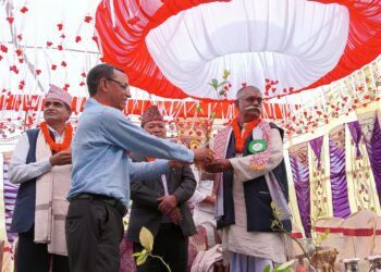 इनरुवामा कस्टम हायरिङ सेवा केन्द्रको समुद्घाटन