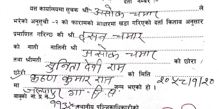 कागजात किर्ते गर्ने एक महिला कर्मचारीलाई संरक्षण