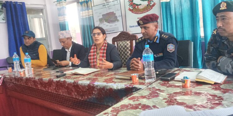 जिल्लामा शान्ति सुरक्षा कायम गर्न प्रतिवद्धत छु : प्रजिअ पाण्डे