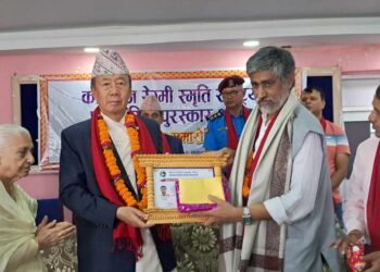 राष्ट्रिय समाचार समिति संचालक समितिका अध्यक्ष धमेन्द्र झा सम्मानित