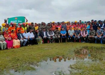 सुनसरीमा बाढी,आगलागी र भूकम्पमा आधारित कृत्रिम घटना अभ्यास