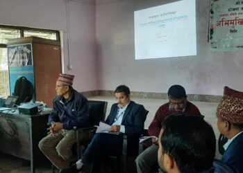ग्रामथान गाउँपालिकद्वारा उपभोक्ता र अनुगमन समितिलाई अभिमुखिकरण