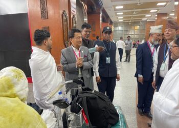 पुर्व सञ्चारमन्त्री कार्कीद्वारा सुनसरीका हजयात्रीहरुलाई विदाई