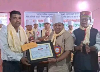 फोनिजले बाह्र बुँदे घोषणपत्र जारी गर्दै फोनिजको रजत वर्ष उदयपुरगढीमा सम्पन्न