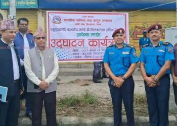 विराटनगरको ट्राफिक लाईट औपचारिक रुपमा संचालन